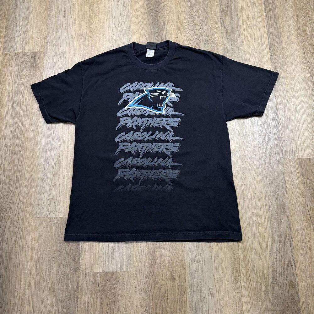 Carolina Panthers Shirt Mens XL Black NFL Football NFL Team Apparel Graphic Tee